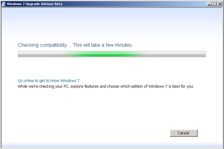 test sprzętu Windows 7